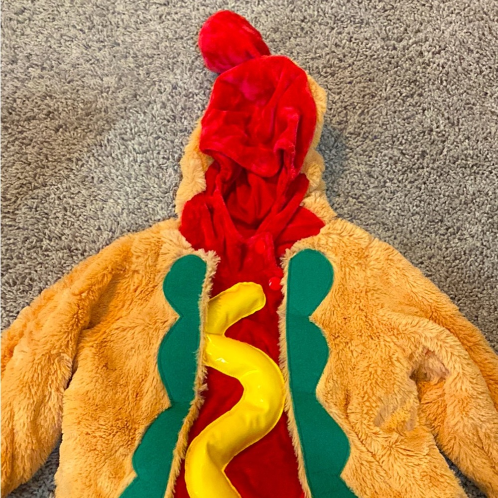 Halloween hotdog costume for 12-18 month old.